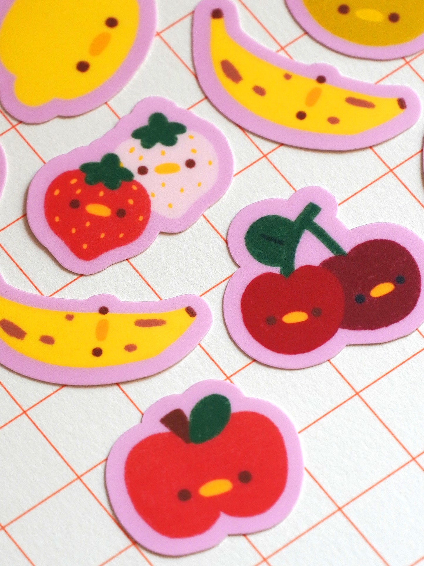 silly fresh fruit 🍎 sticker flakes