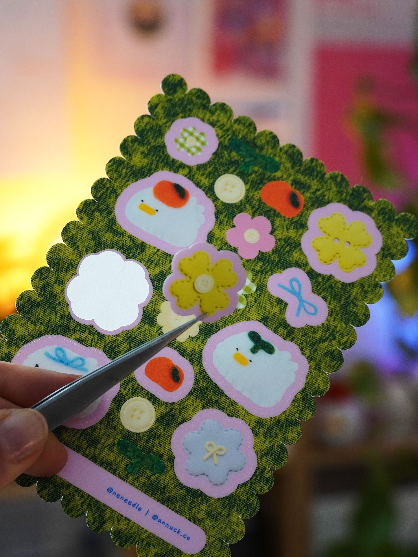 silly spring 🪿🍀 sticker sheet