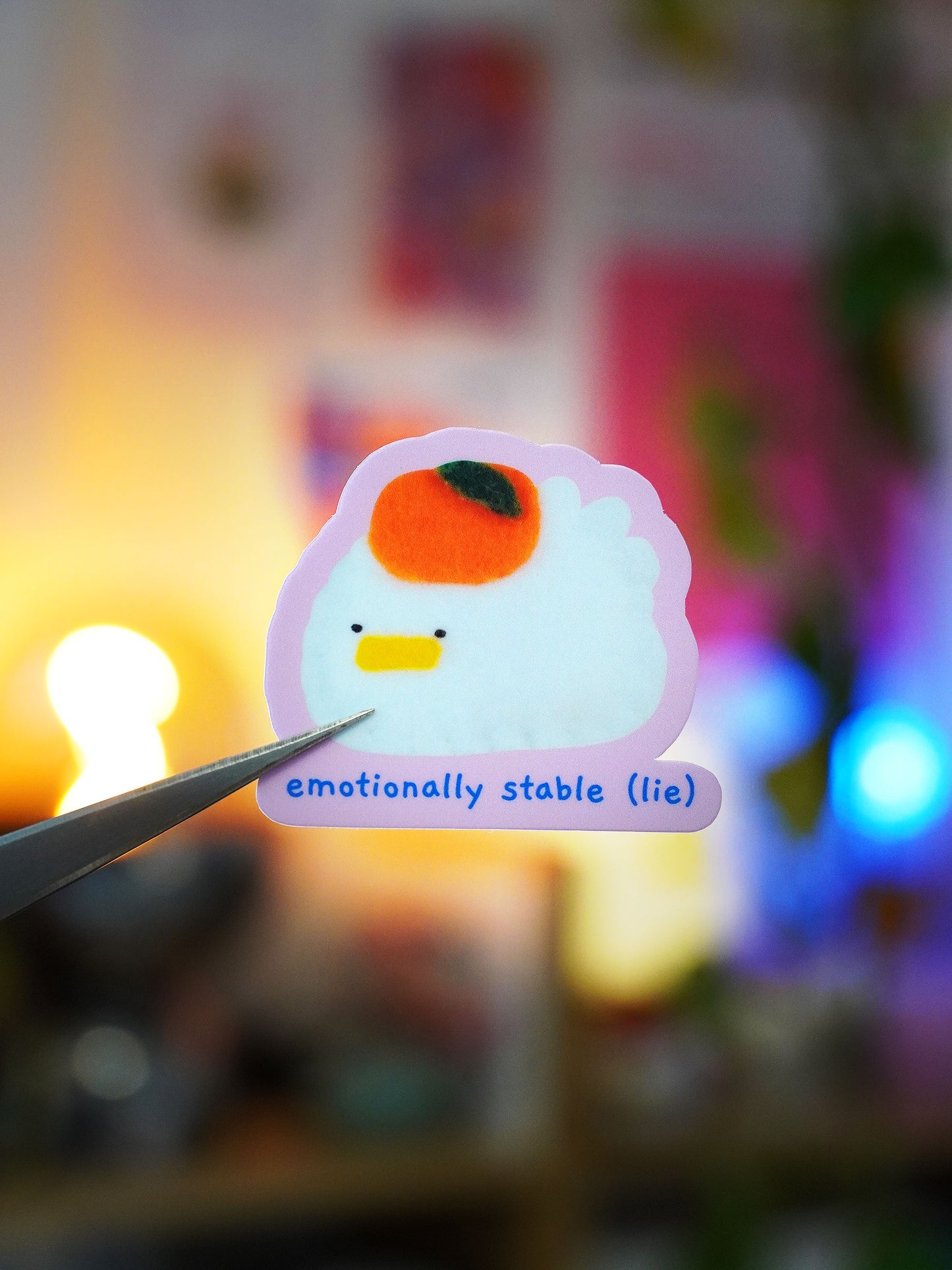 emotionally stable (lie) 🍊 sticker