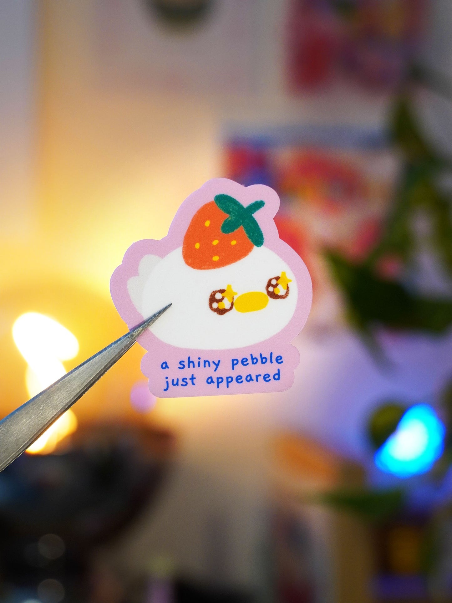 a shiny pebble just appeared 🍓 sticker
