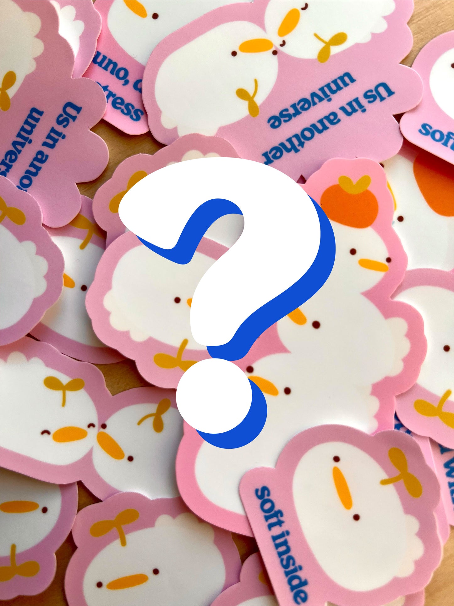 silly mistery pack - 5 stickers 🫣🪿