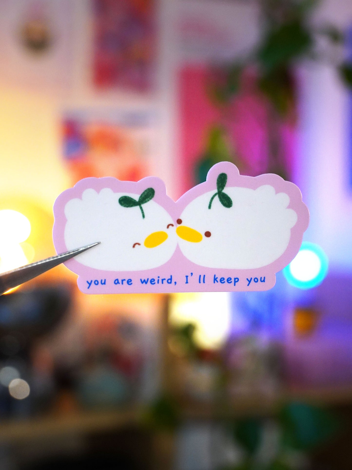 you are weird 🌱 sticker