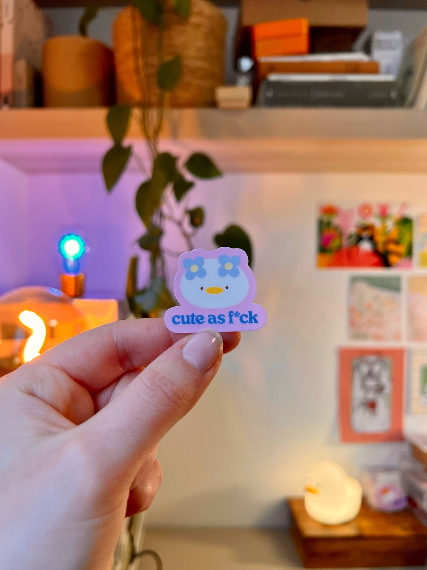 cute as f*ck 💠 sticker