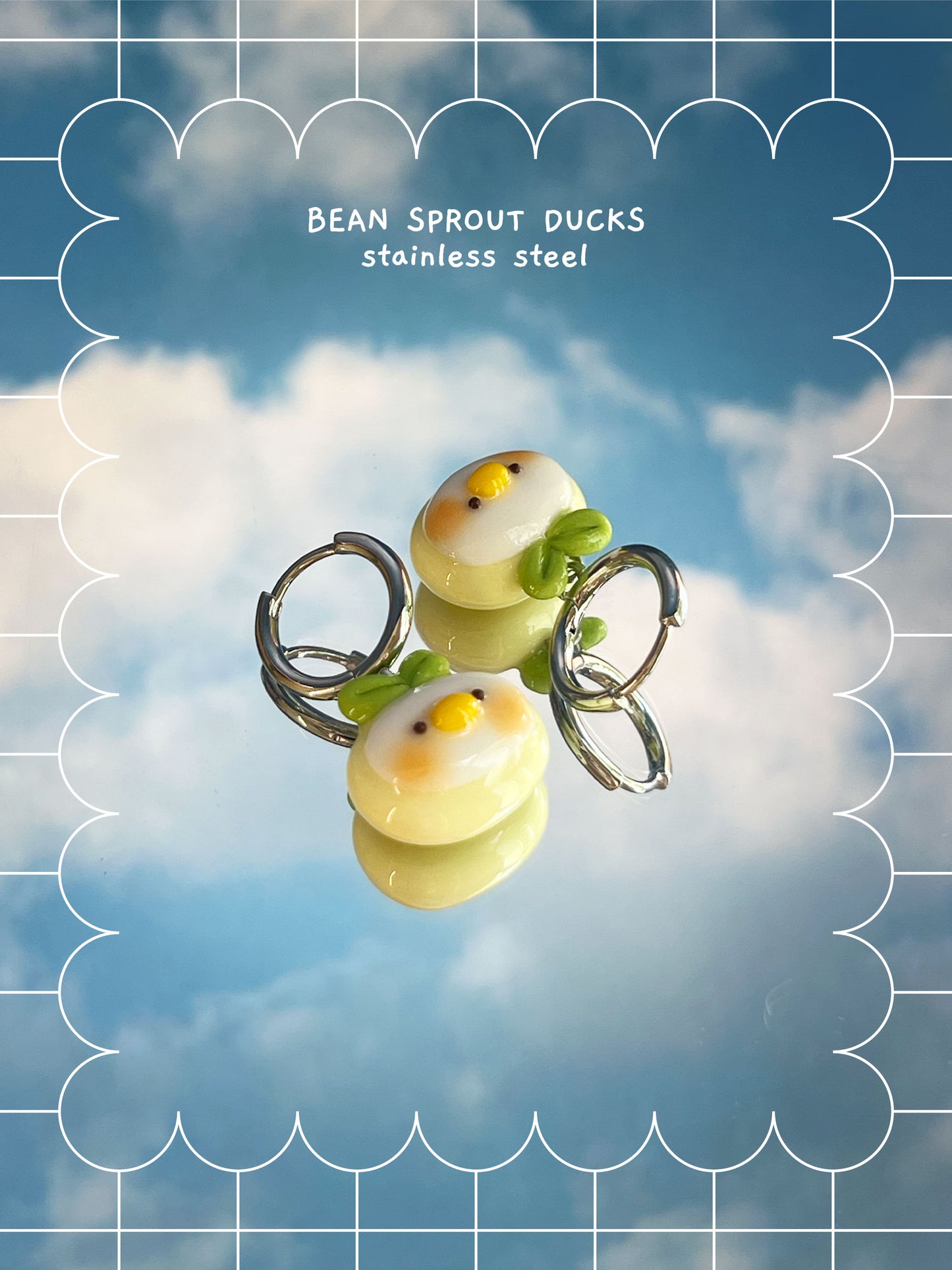 silly fresh ducks 🍓 earrings