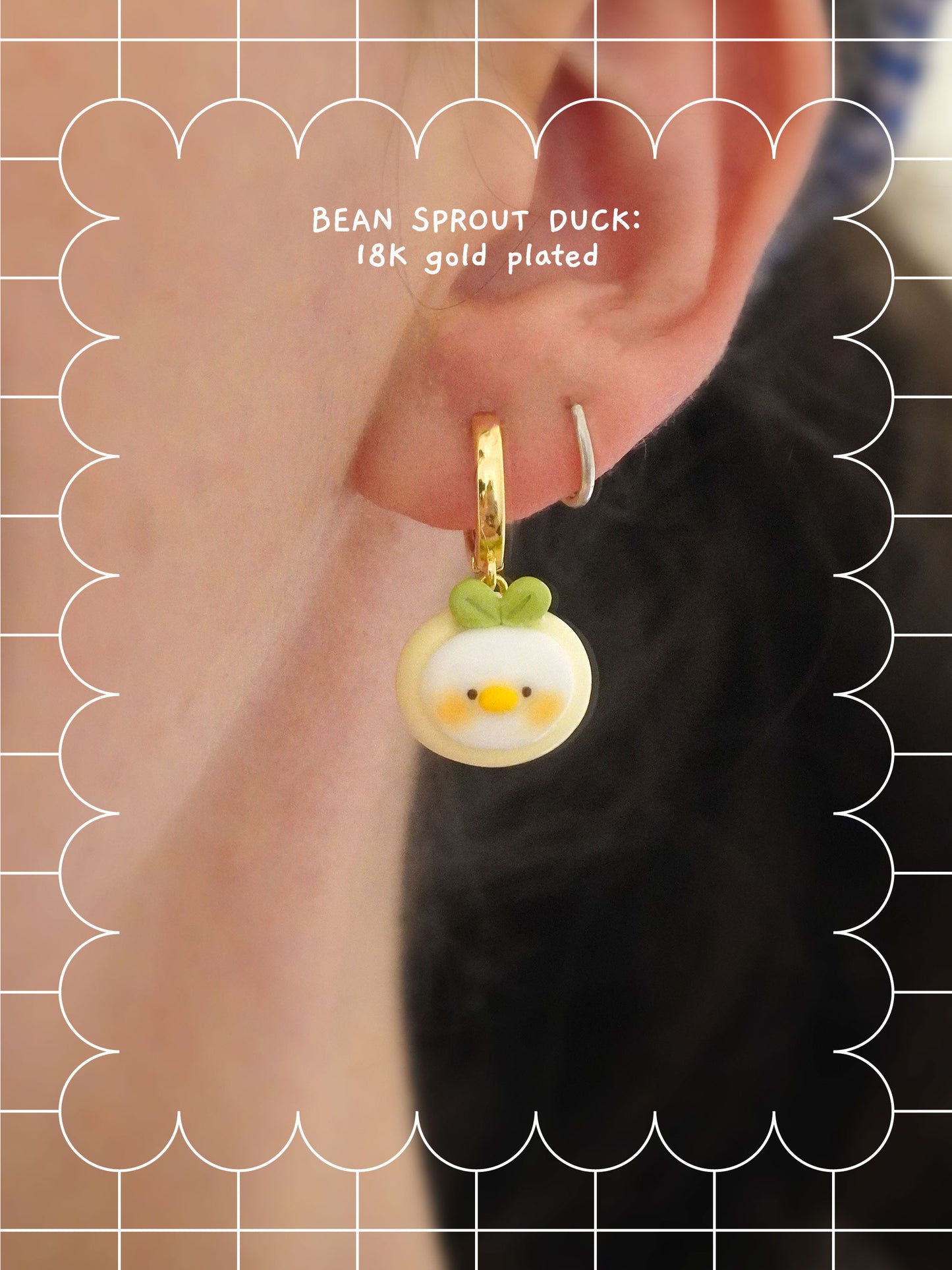 silly fresh ducks 🍓 earrings
