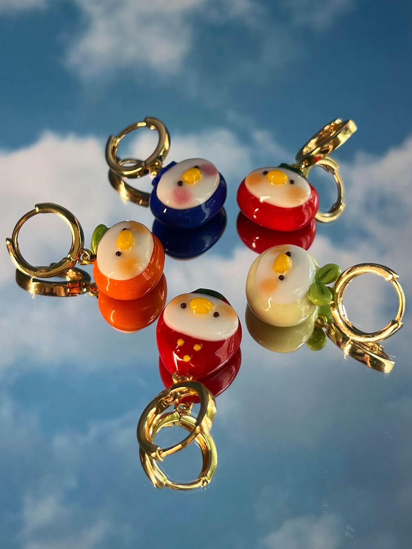 silly fresh ducks 🍓 earrings