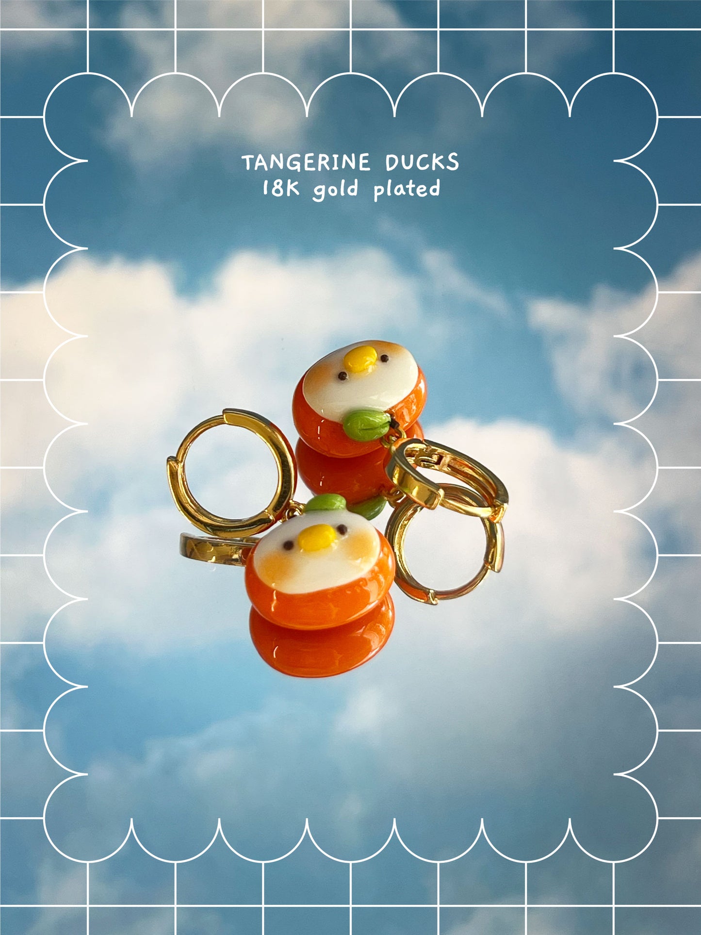 silly fresh ducks 🍓 earrings