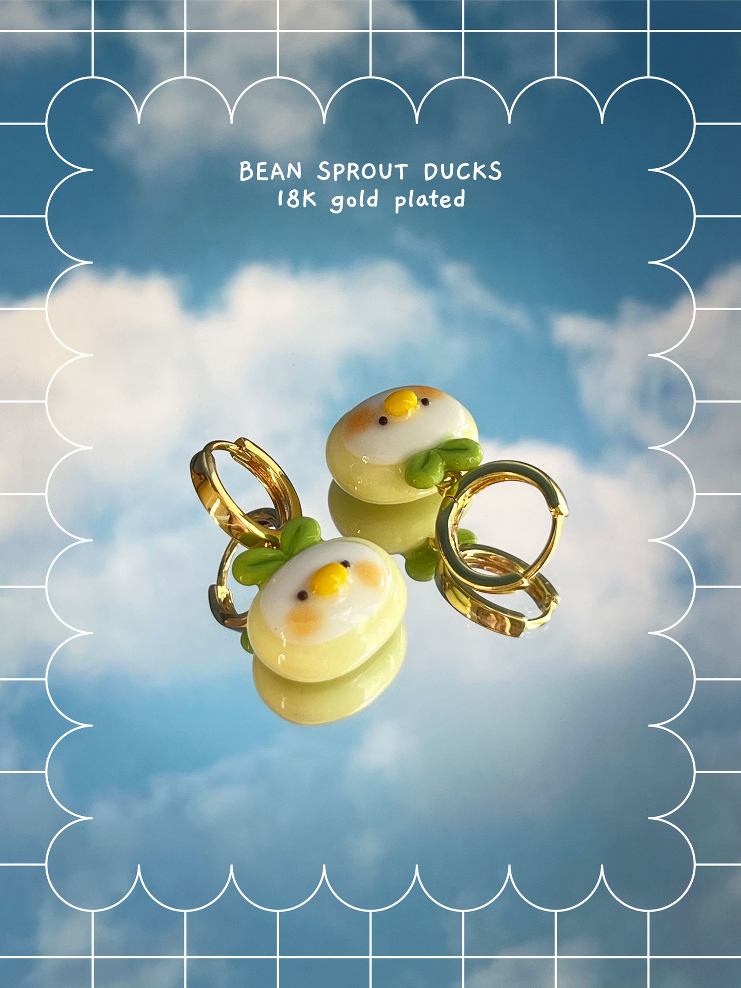 silly fresh ducks 🍓 earrings
