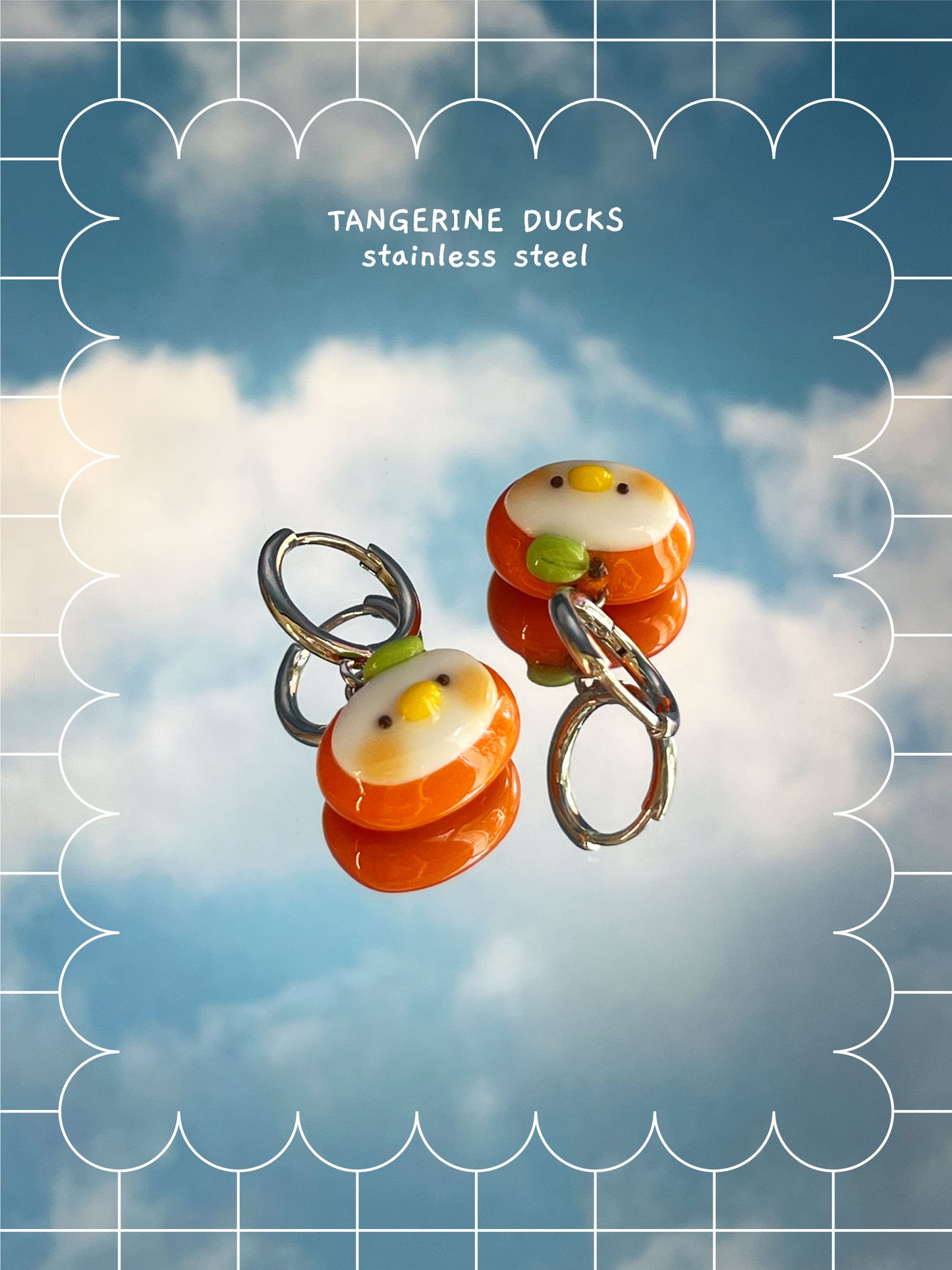 silly fresh ducks 🍓 earrings