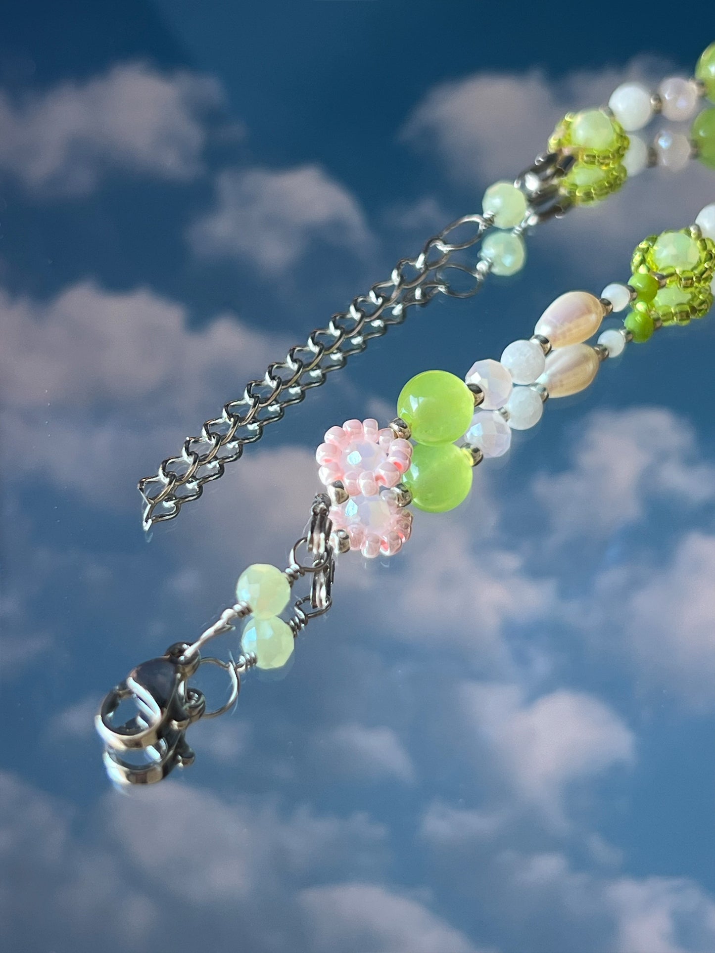 jellyduck sweet treat 💚🩷🪿 necklace