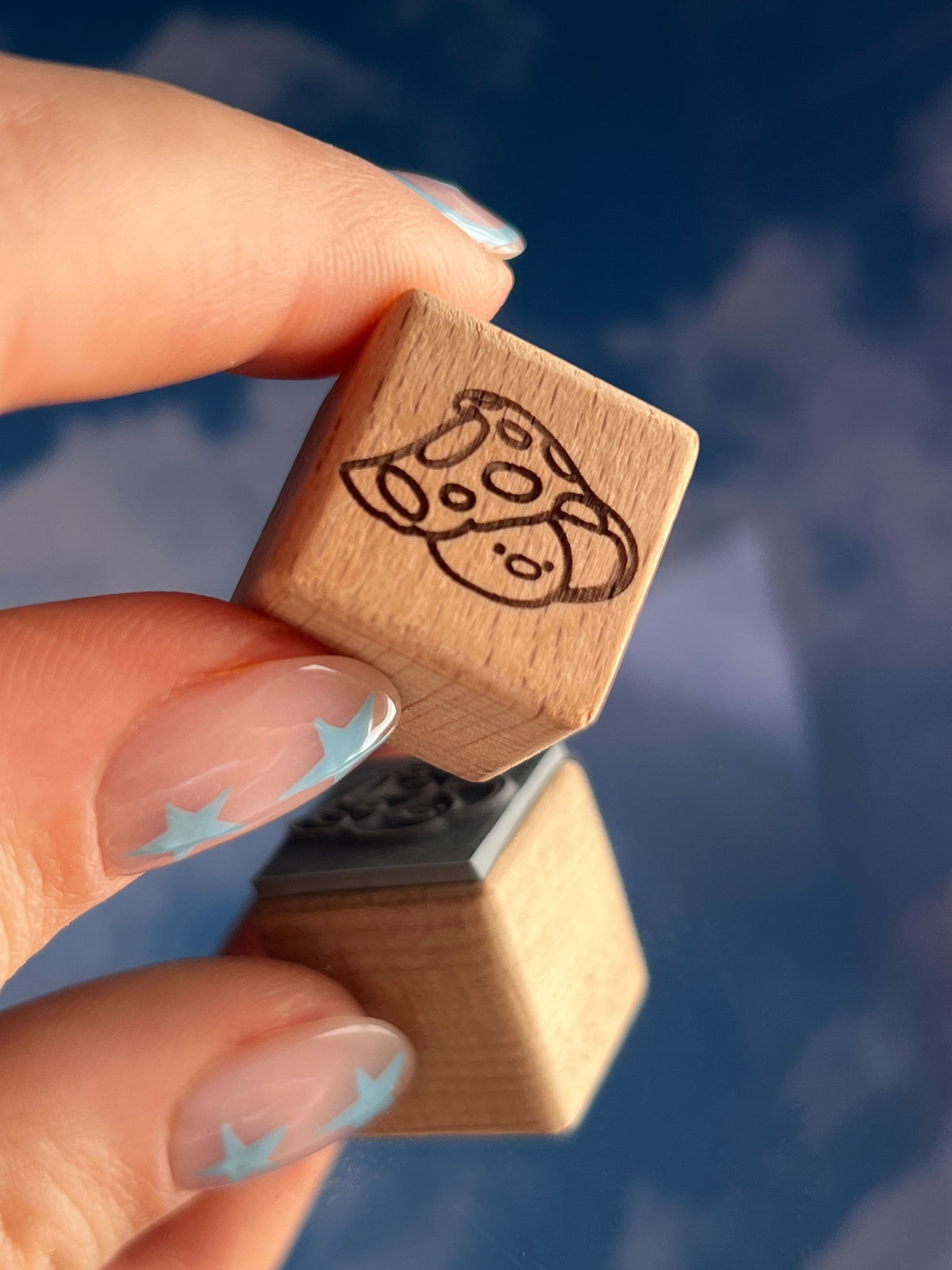 mushroom duck 🍄 rubber stamp