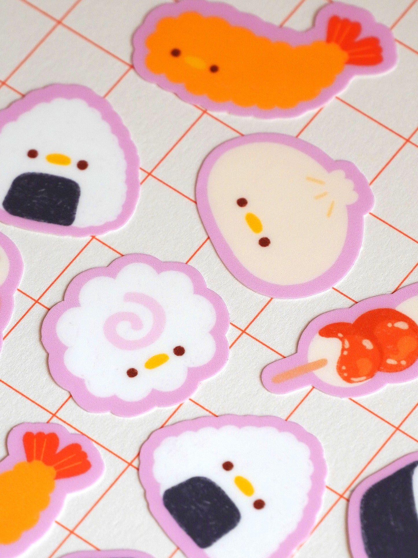 silly asian savory 🍙 sticker flakes