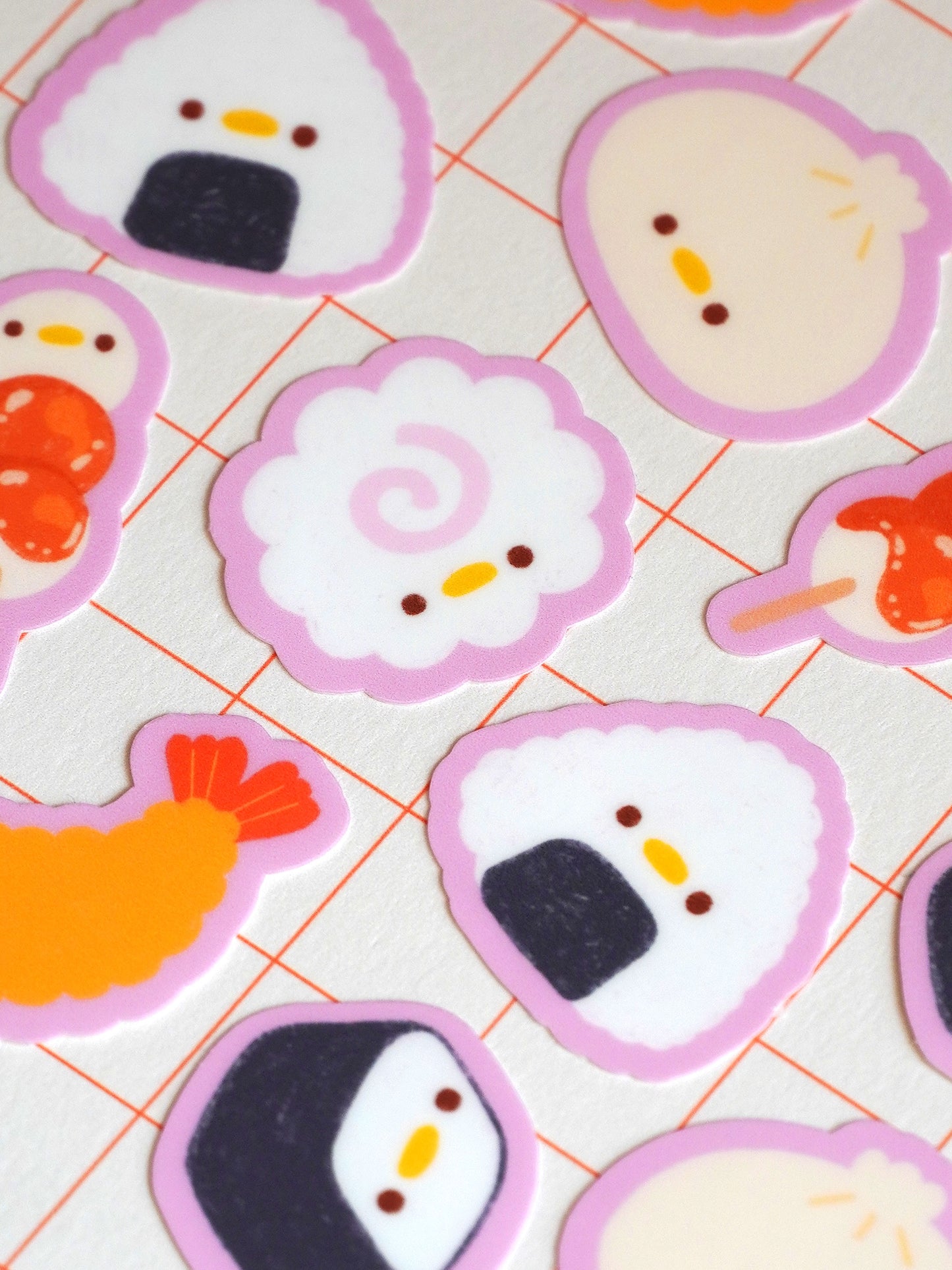 silly asian savory 🍙 sticker flakes