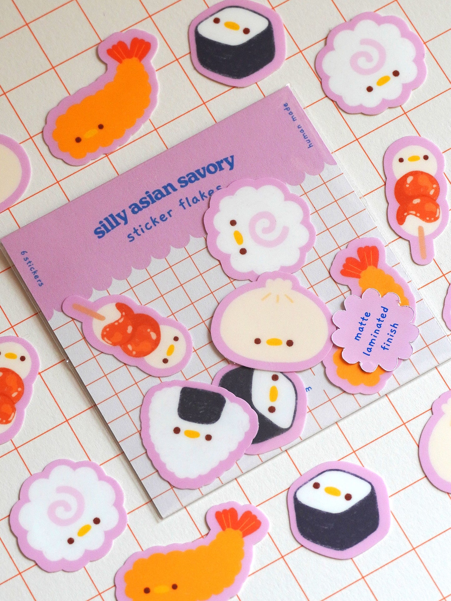 silly asian savory 🍙 sticker flakes