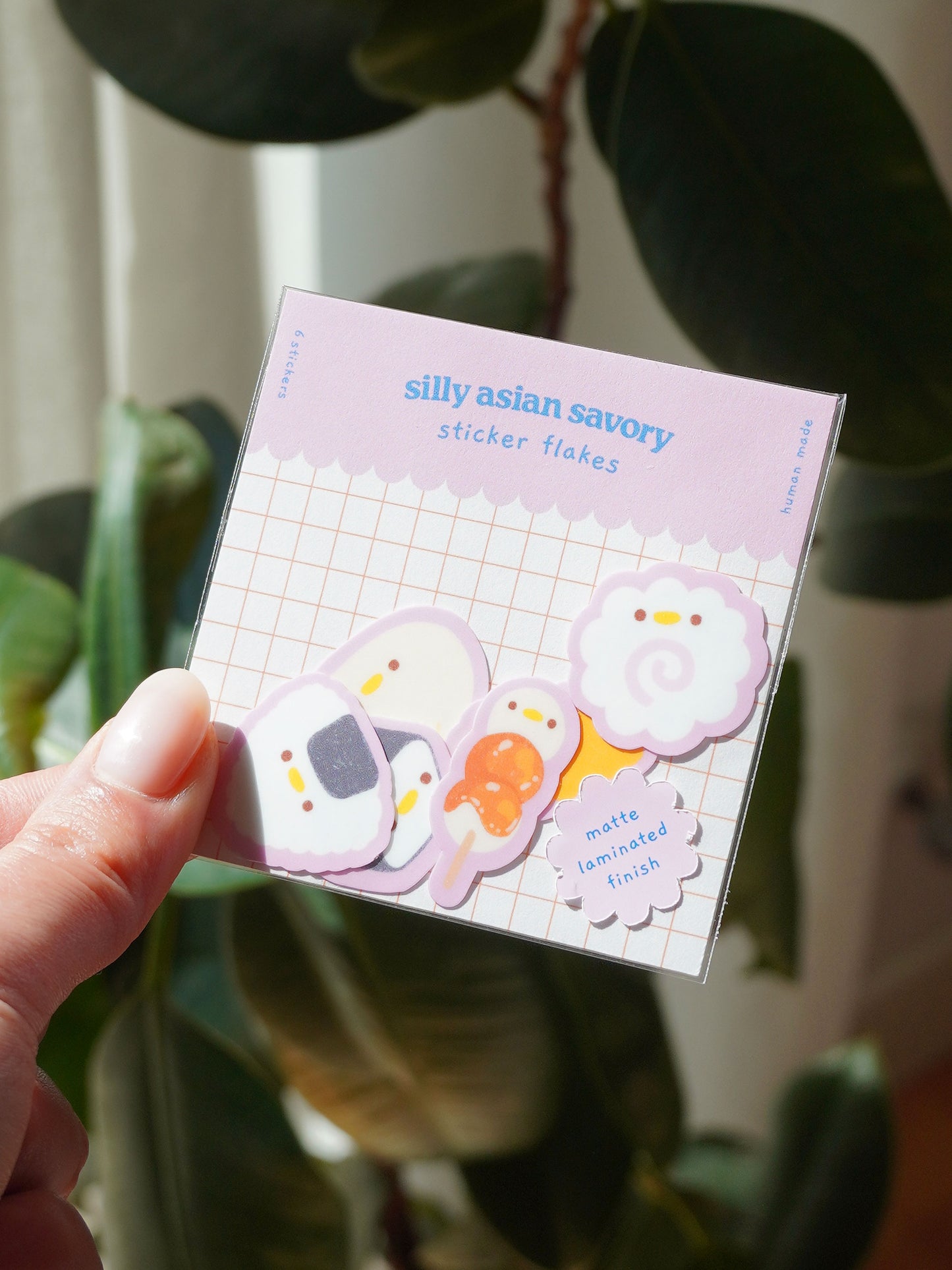 silly asian savory 🍙 sticker flakes