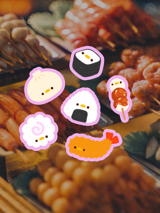silly asian savory 🍙 sticker pack