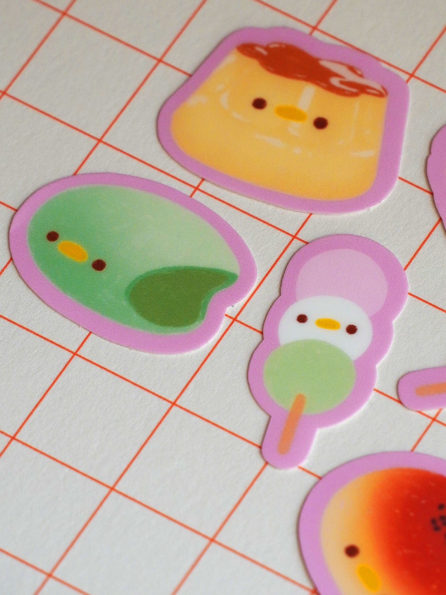 silly asian sweets 🍡 sticker flakes