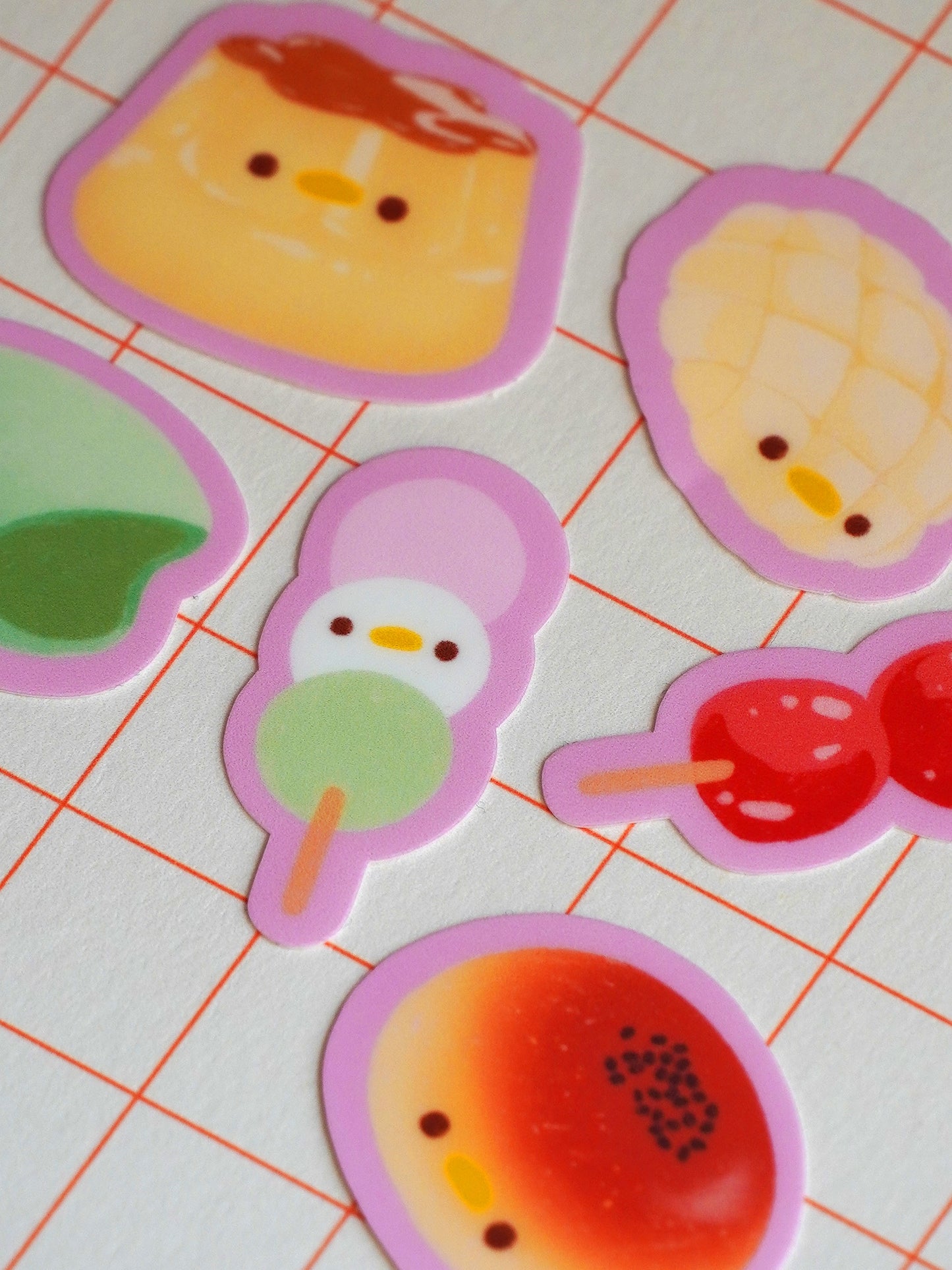 silly asian sweets 🍡 sticker flakes