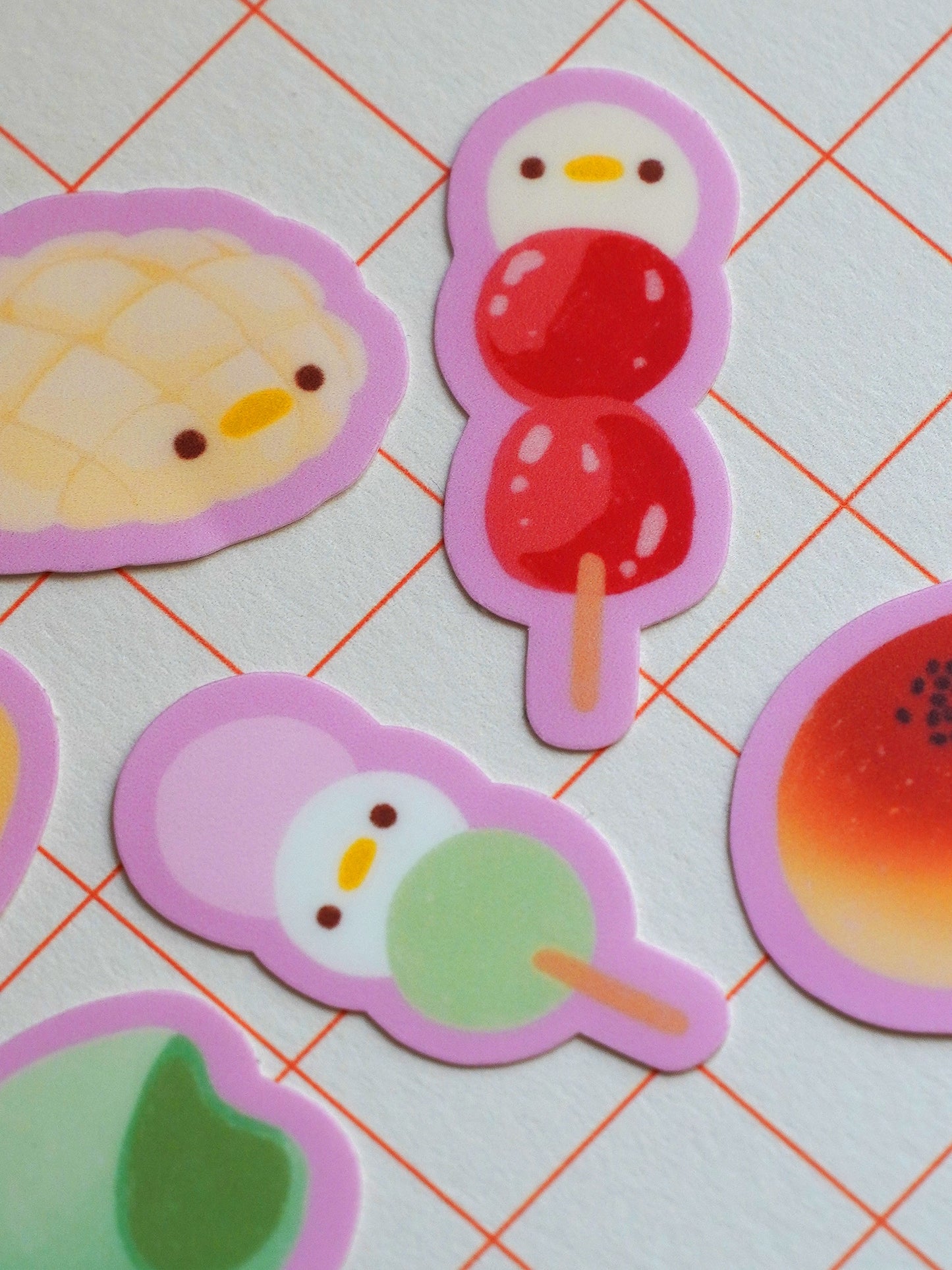 silly asian sweets 🍡 sticker flakes