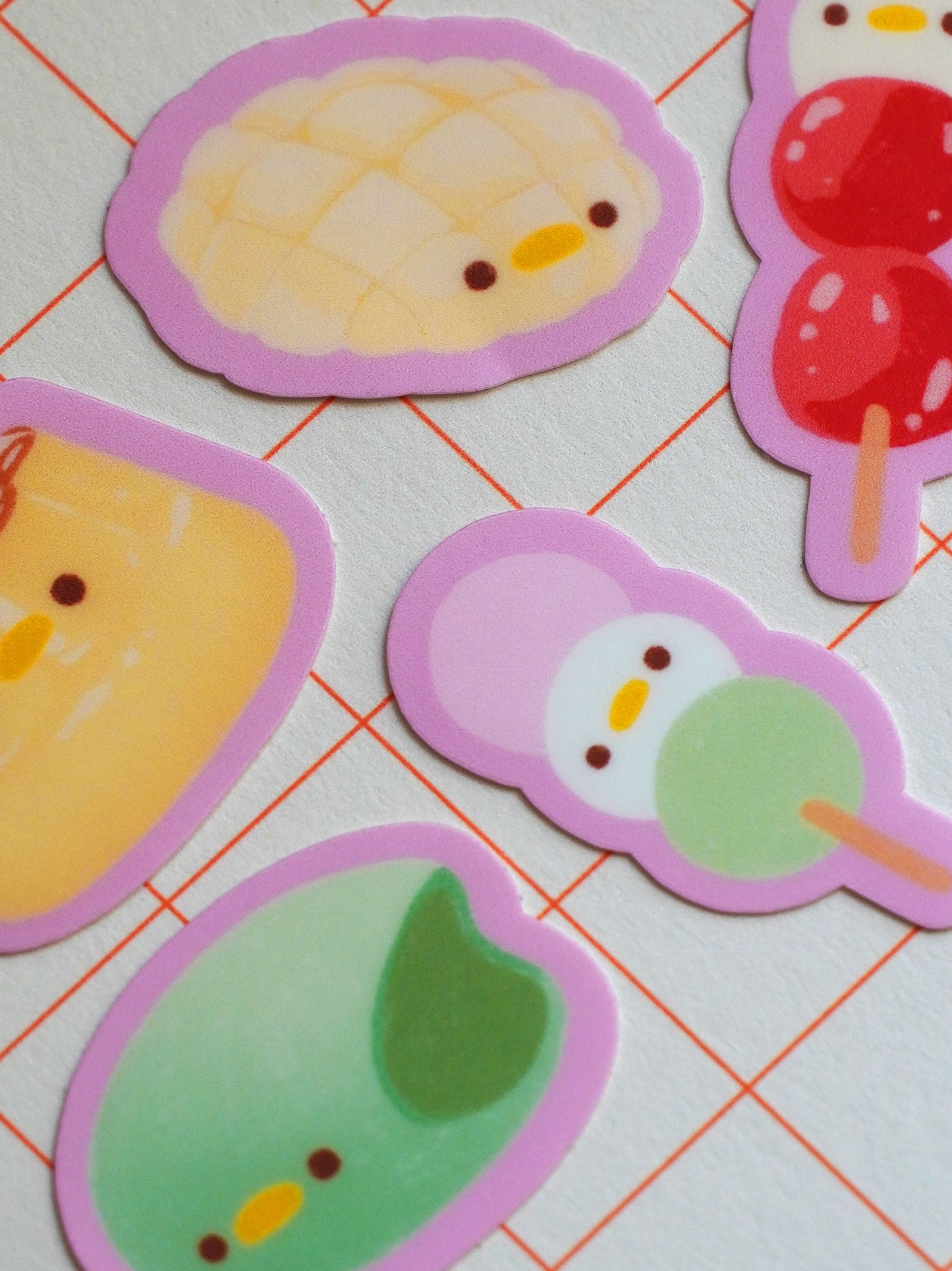 silly asian sweets 🍡 sticker flakes