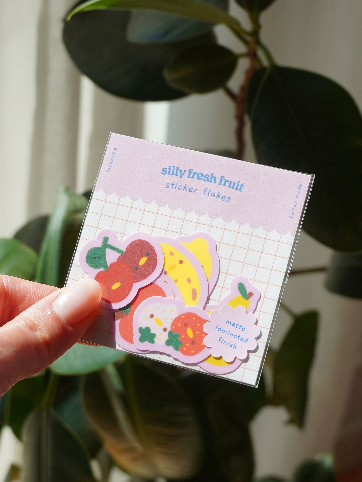 silly fresh fruit 🍎 sticker flakes
