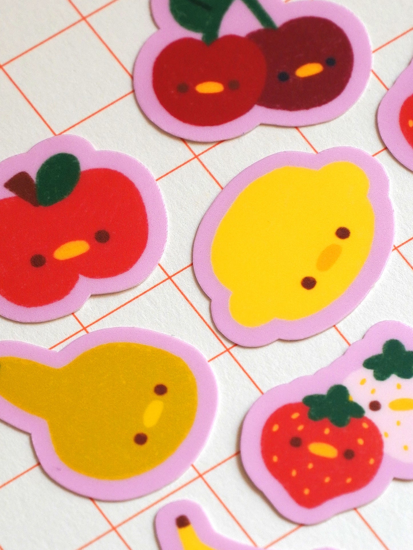 silly fresh fruit 🍎 sticker flakes