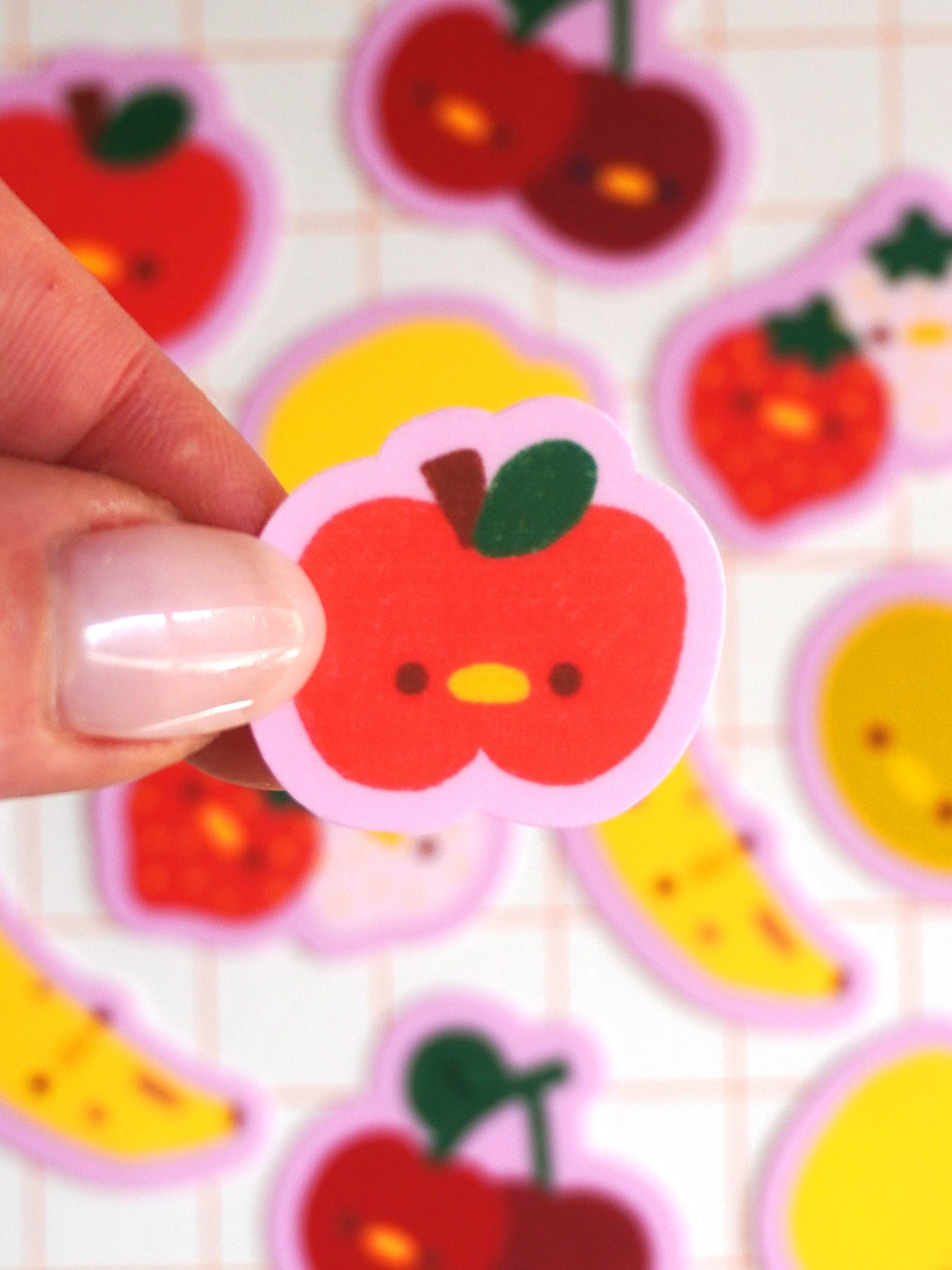 silly fresh fruit 🍎 sticker flakes