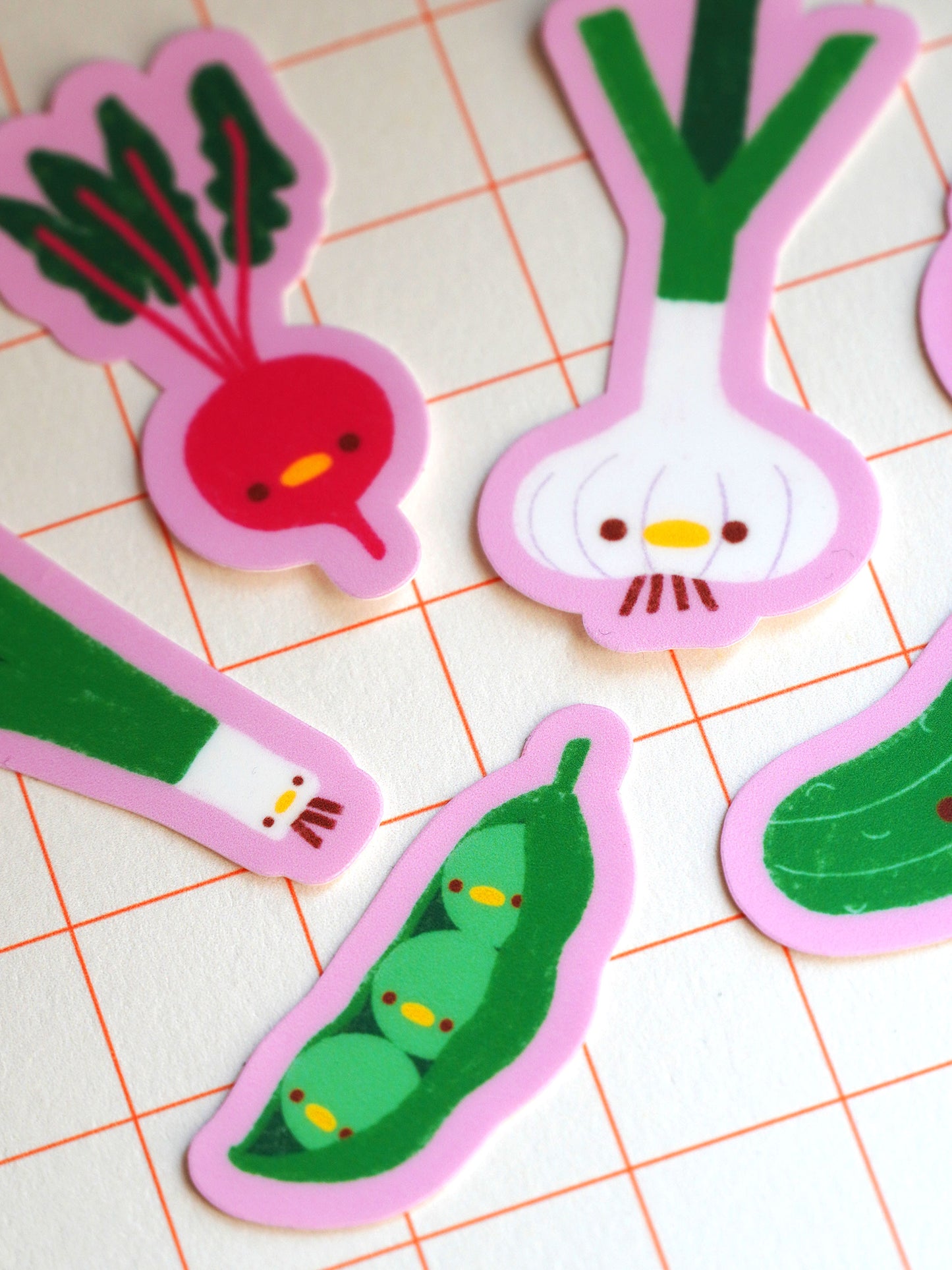 silly fresh veggies 🥬 sticker flakes