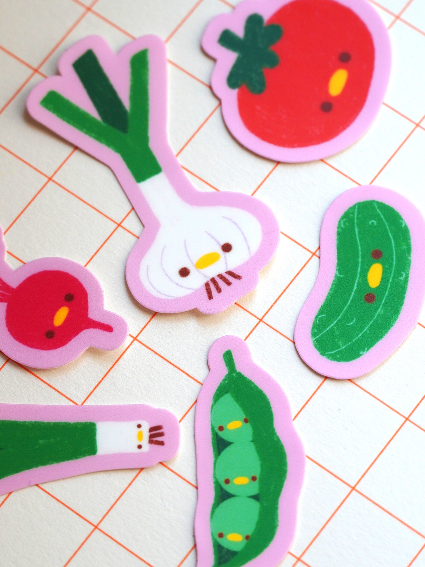 silly fresh veggies 🥬 sticker flakes