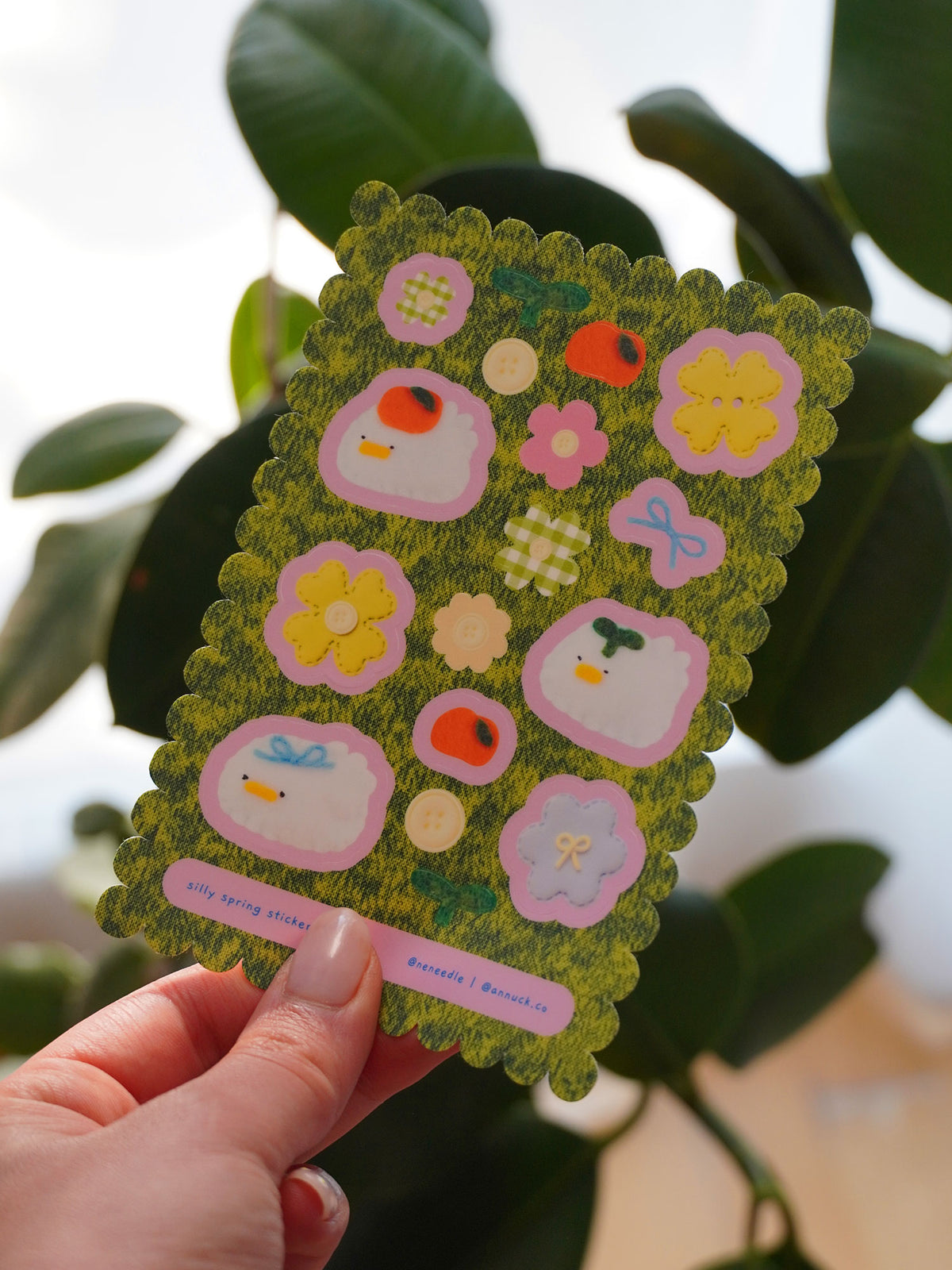 silly spring 🪿🍀 sticker sheet