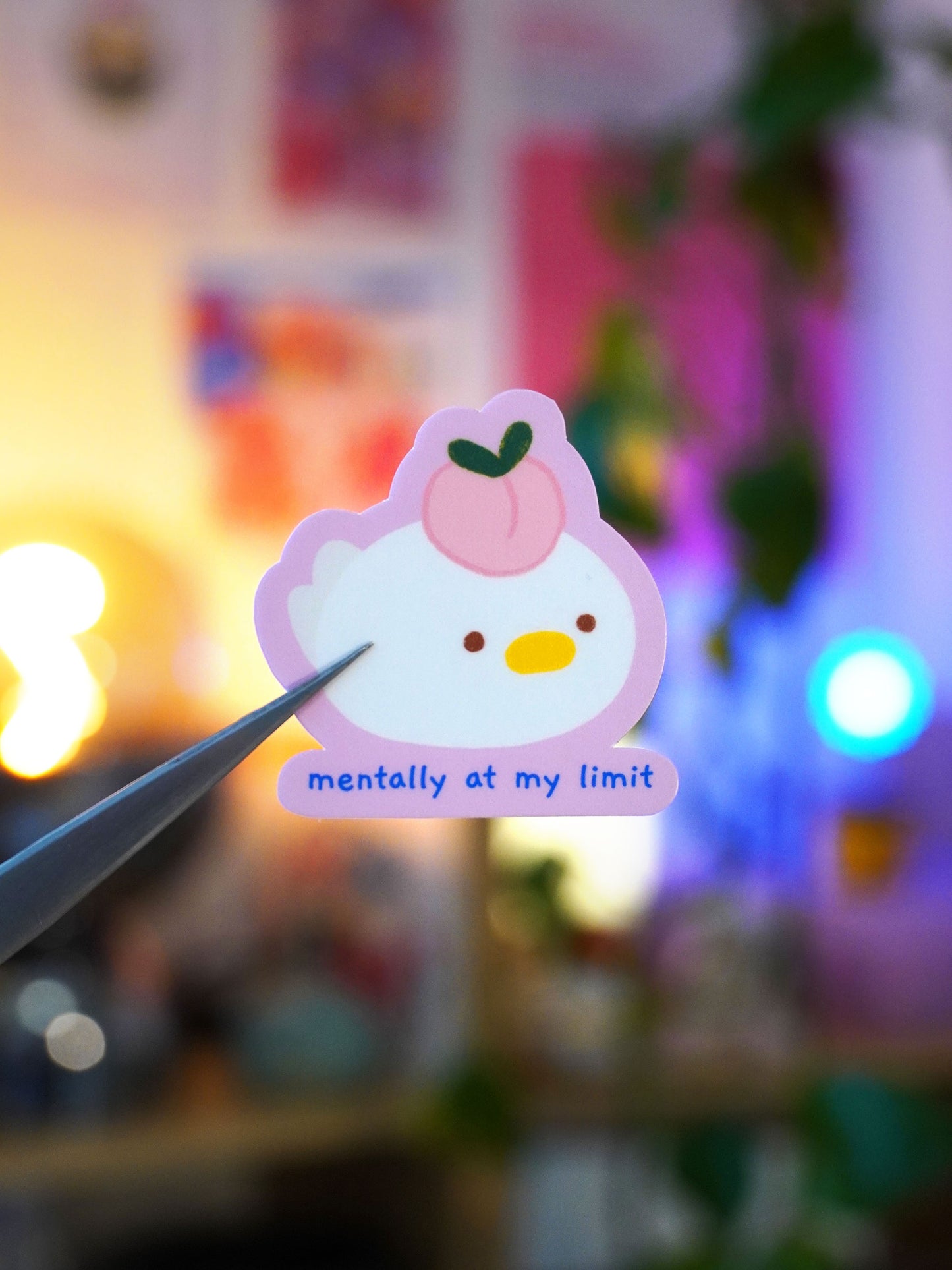 mentally at my limit 🍑 sticker