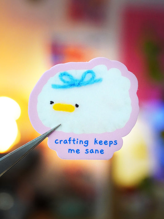 crafting keeps me sane 🎀 sticker