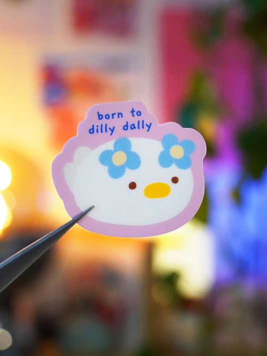 born to dilly dally 🌸 sticker
