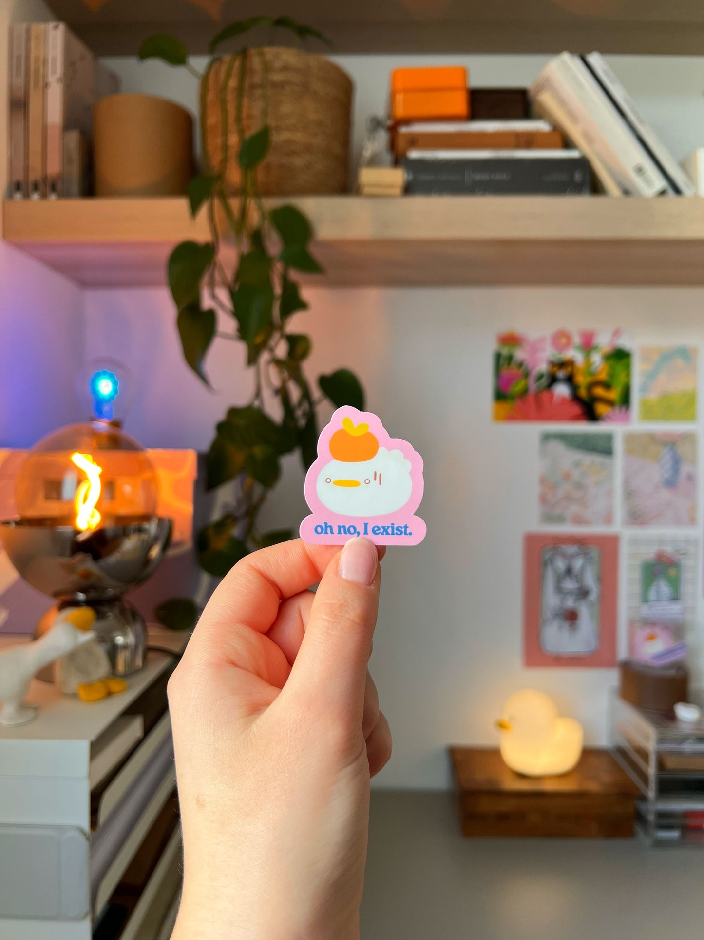oh no, I exist. 🍊 sticker