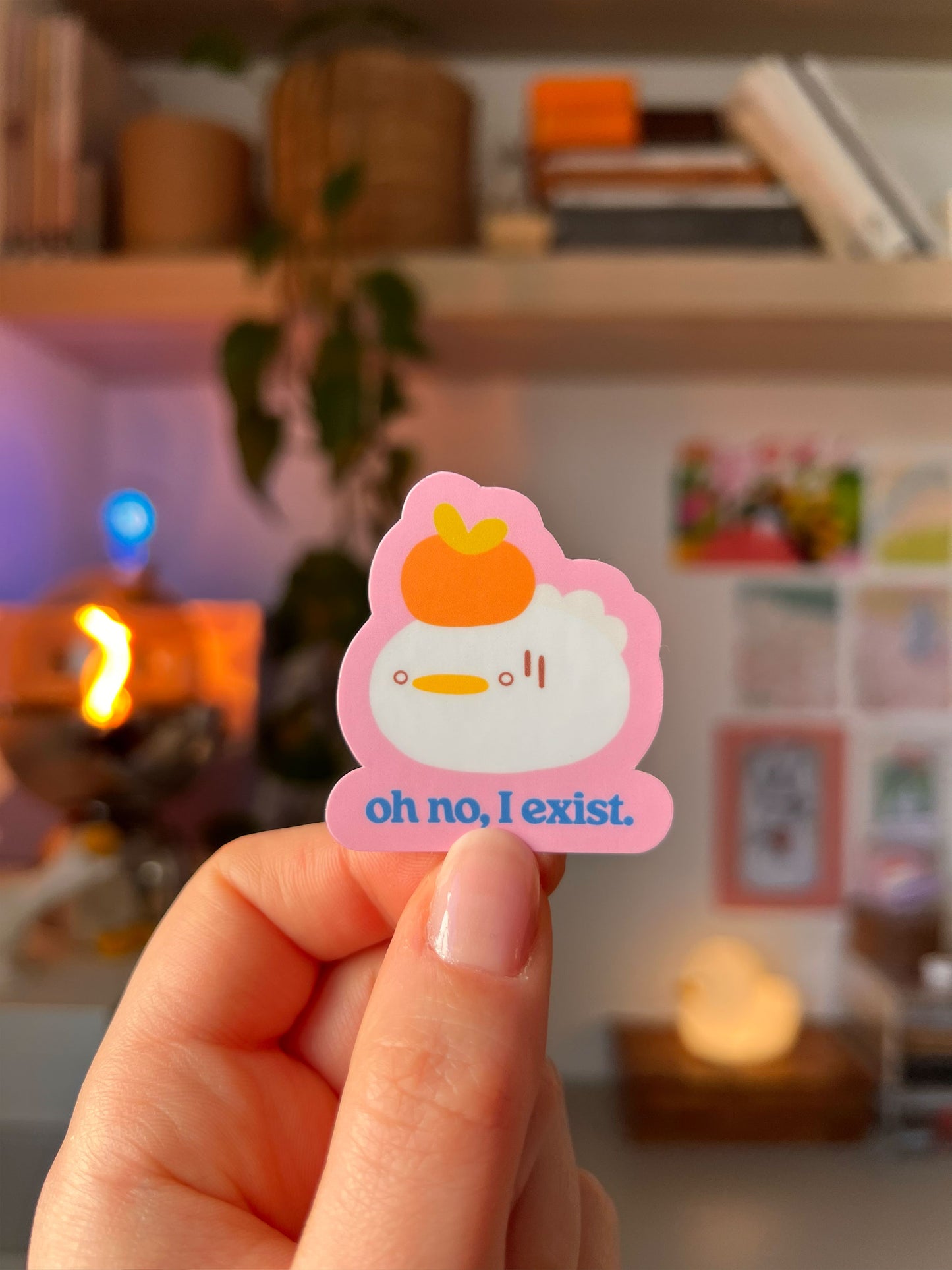 oh no, I exist. 🍊 sticker