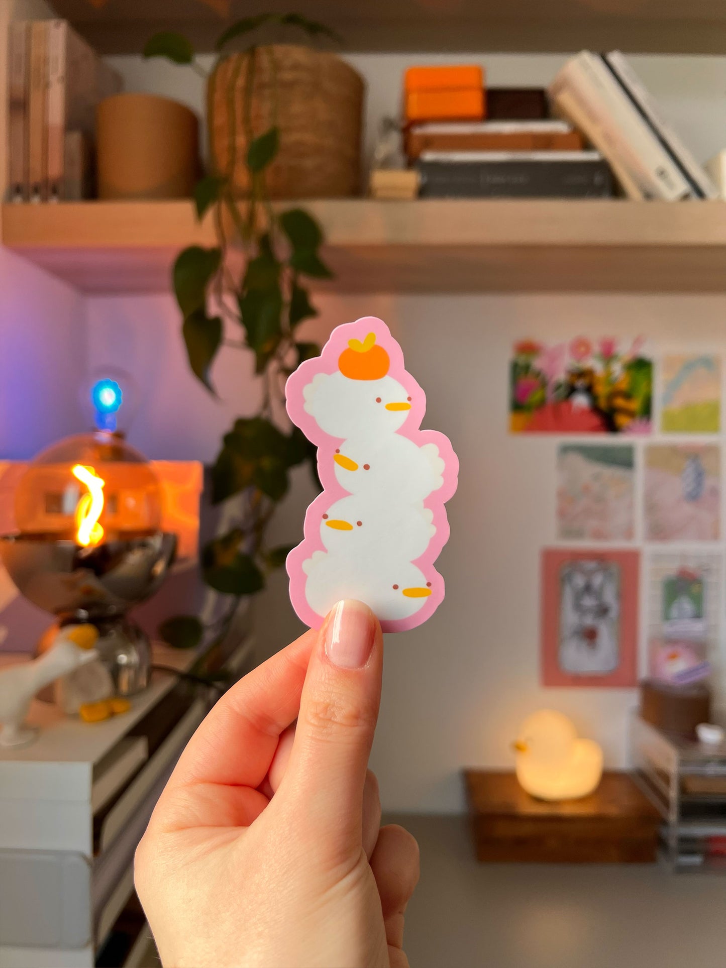 stacked ducks 🍊 sticker