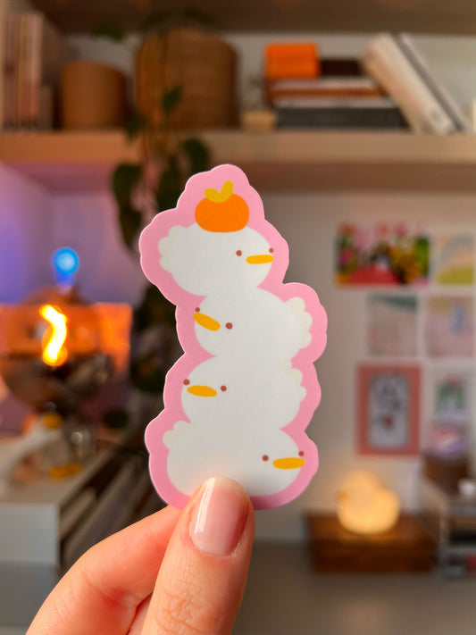stacked ducks 🍊 sticker