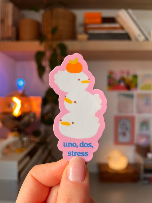 uno, dos, stress 🫠 sticker