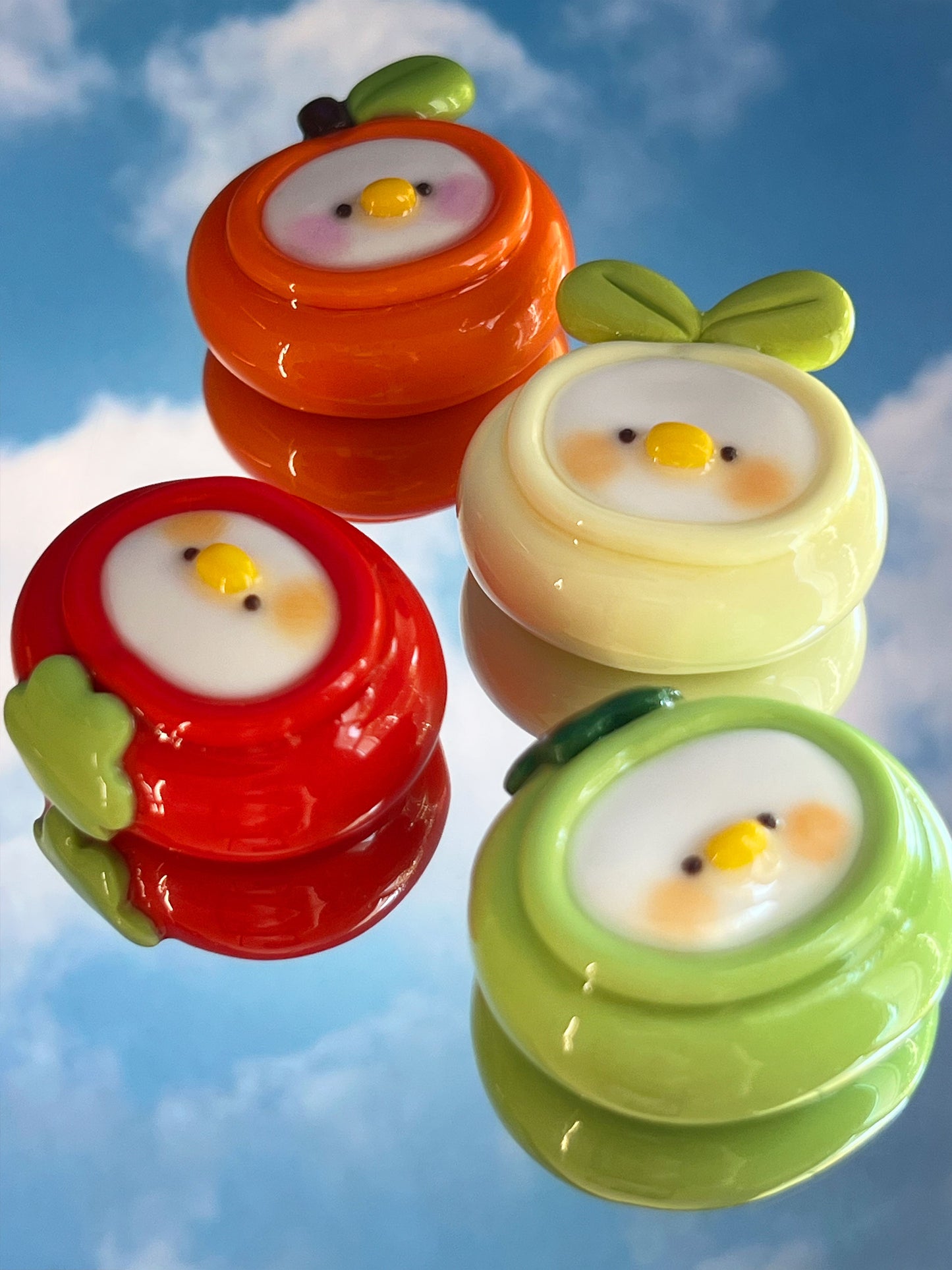 silly fresh ducks 🍊 worry stone