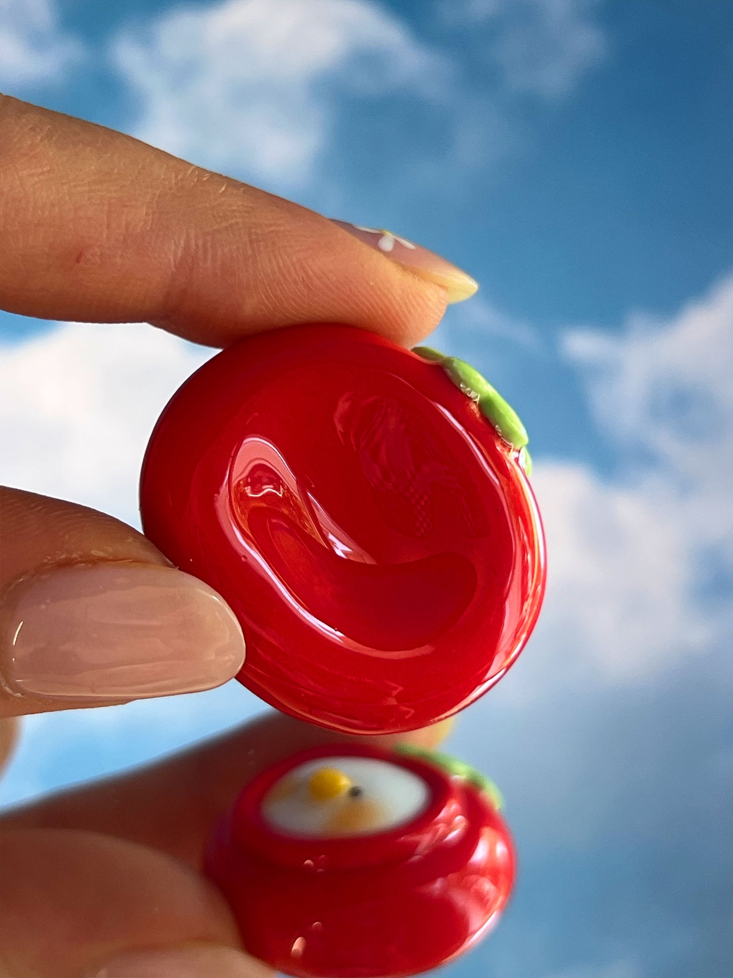 silly fresh ducks 🍊 worry stone