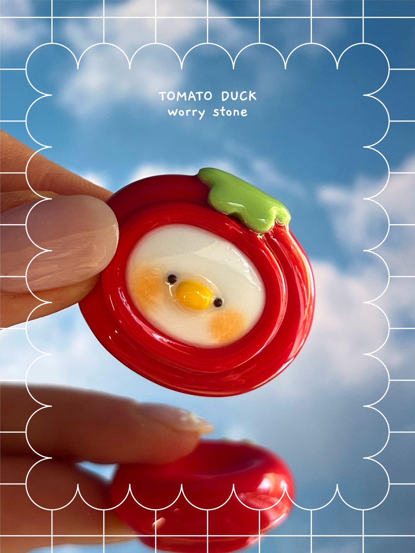 silly fresh ducks 🍊 worry stone