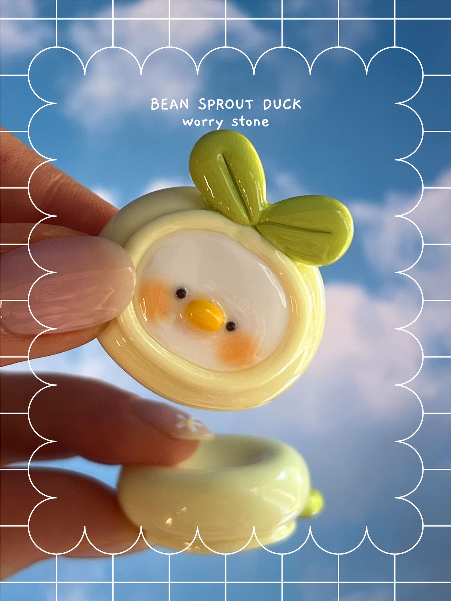 silly fresh ducks 🍊 worry stone