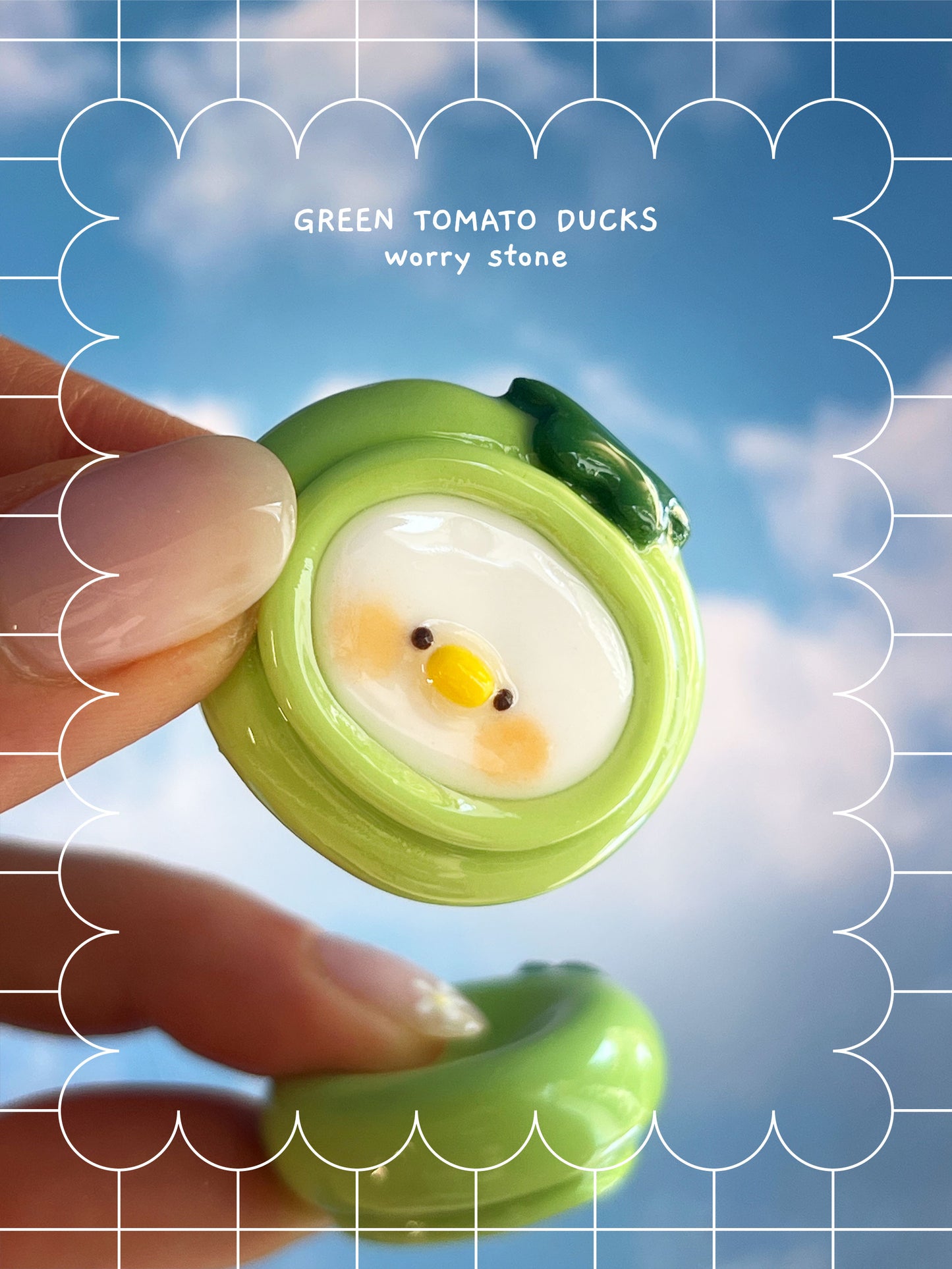 silly fresh ducks 🍊 worry stone