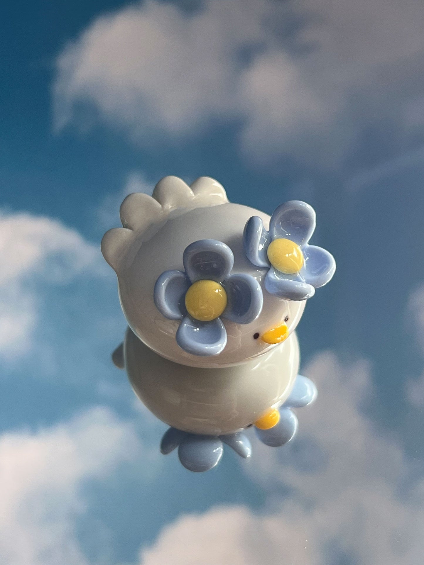 flowers duck desk friend 💠