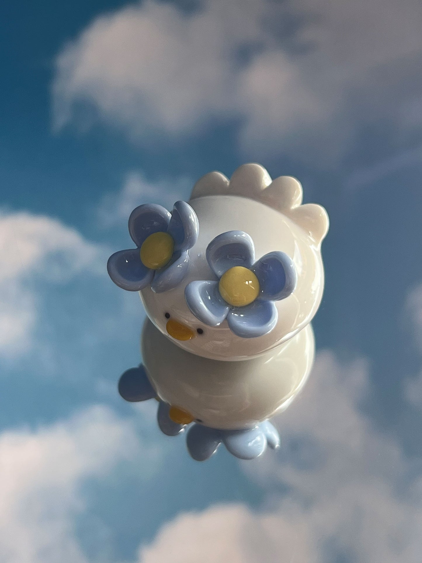 flowers duck desk friend 💠