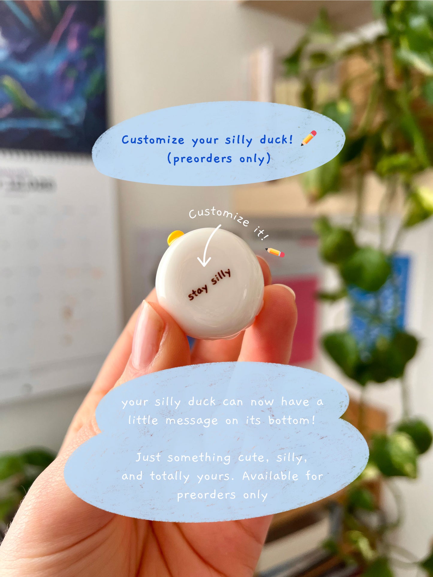 she was a fairy duck 🧚 desk friend