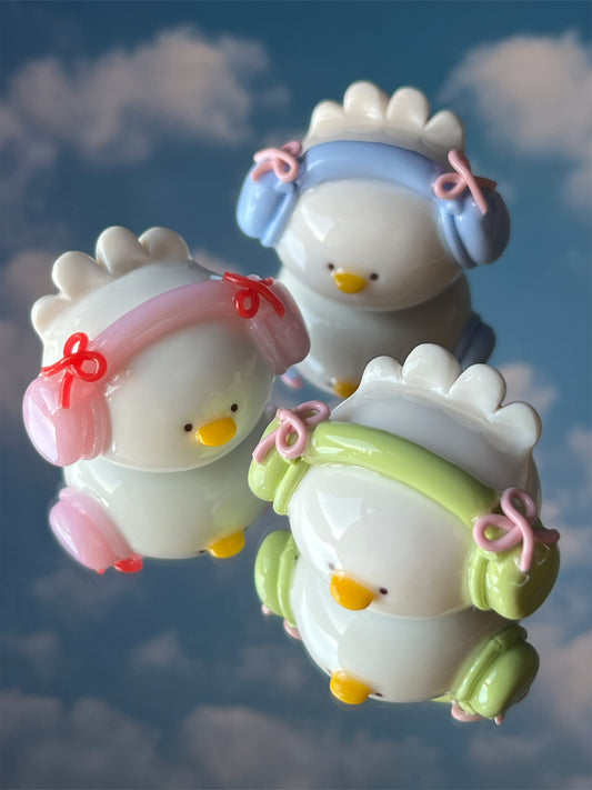 coquette headphones duck 🎧🎀 desk friend