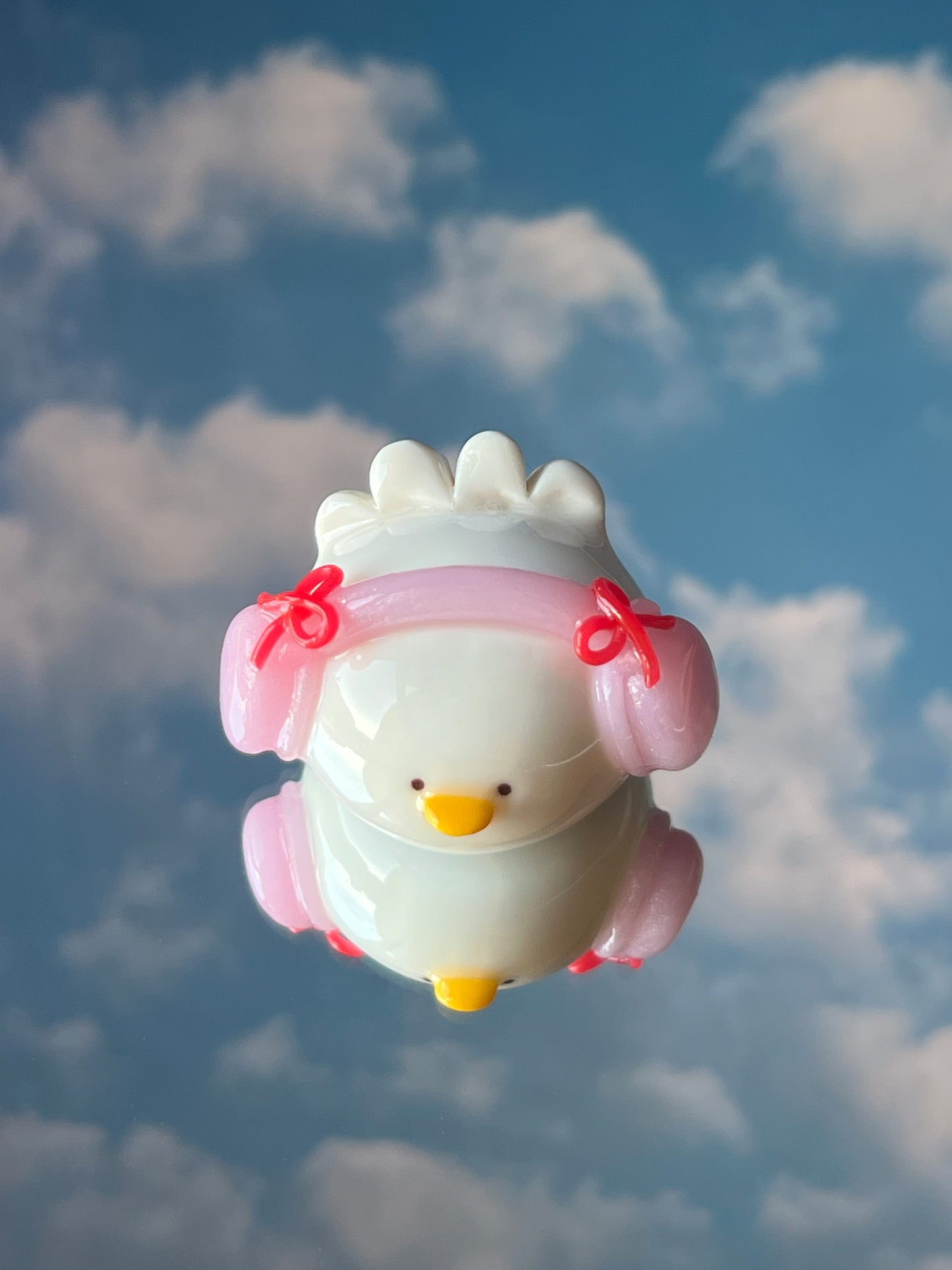 coquette headphones duck 🎧🎀 desk friend