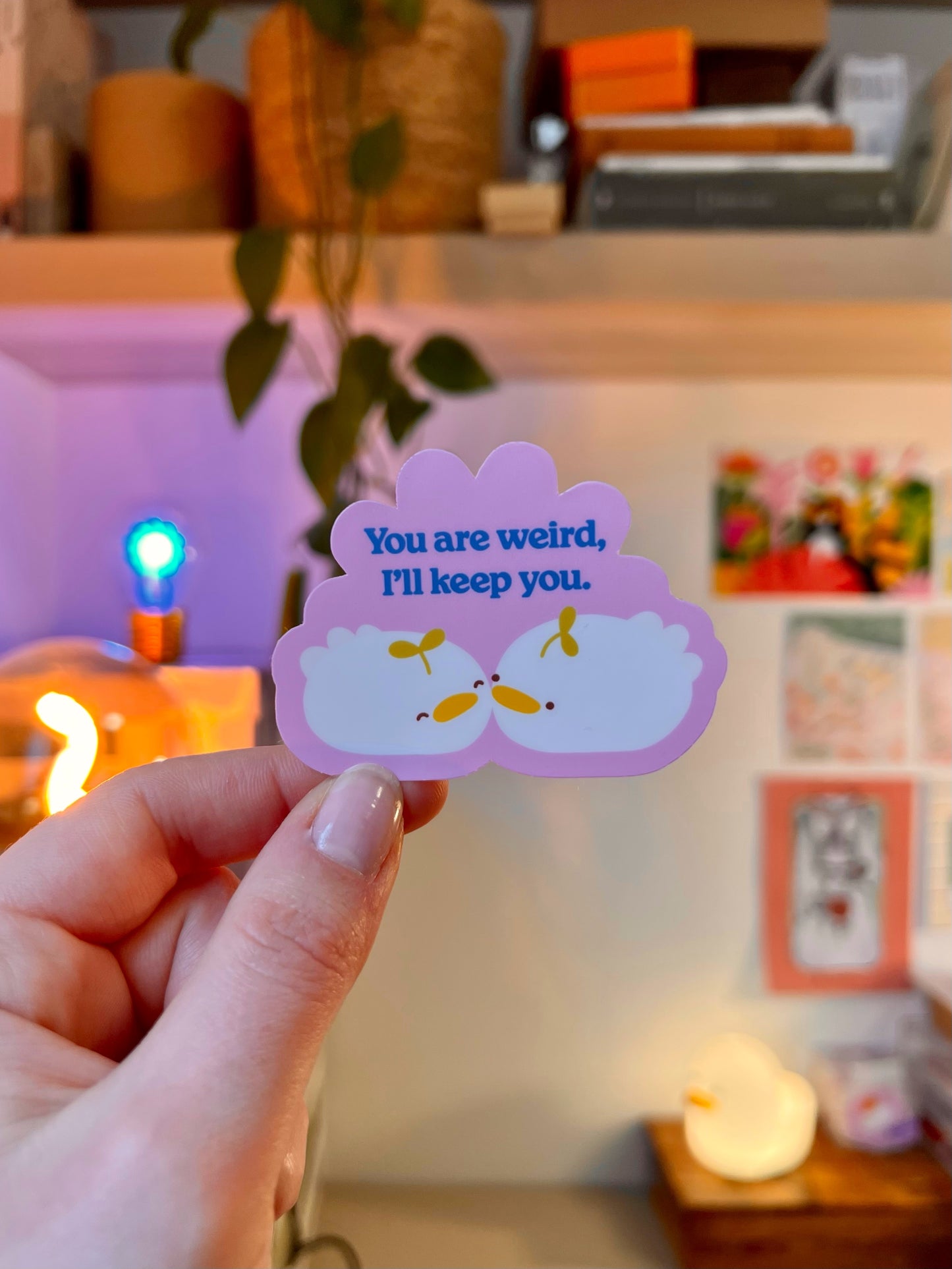 you are weird 🌱 sticker