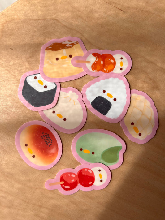 japan snackies - sticker pack
